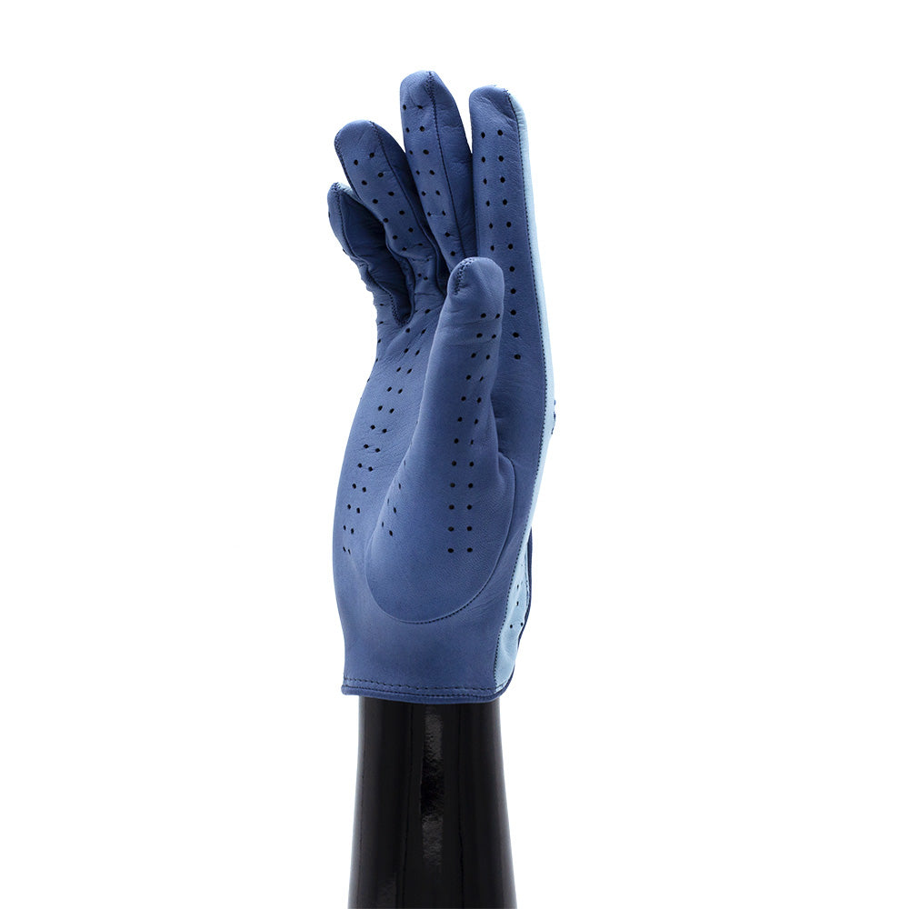 Twee toon Rijhandschoenen - Blauw