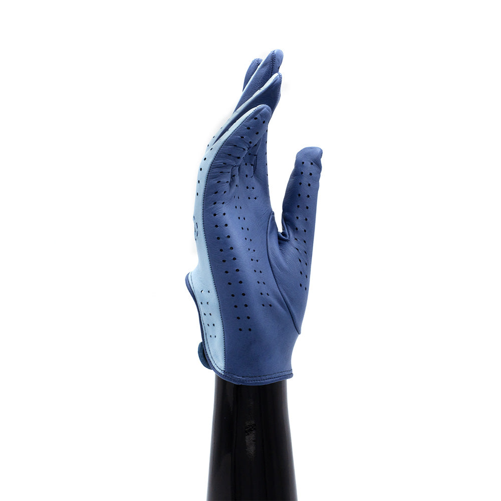 Twee toon Rijhandschoenen - Blauw