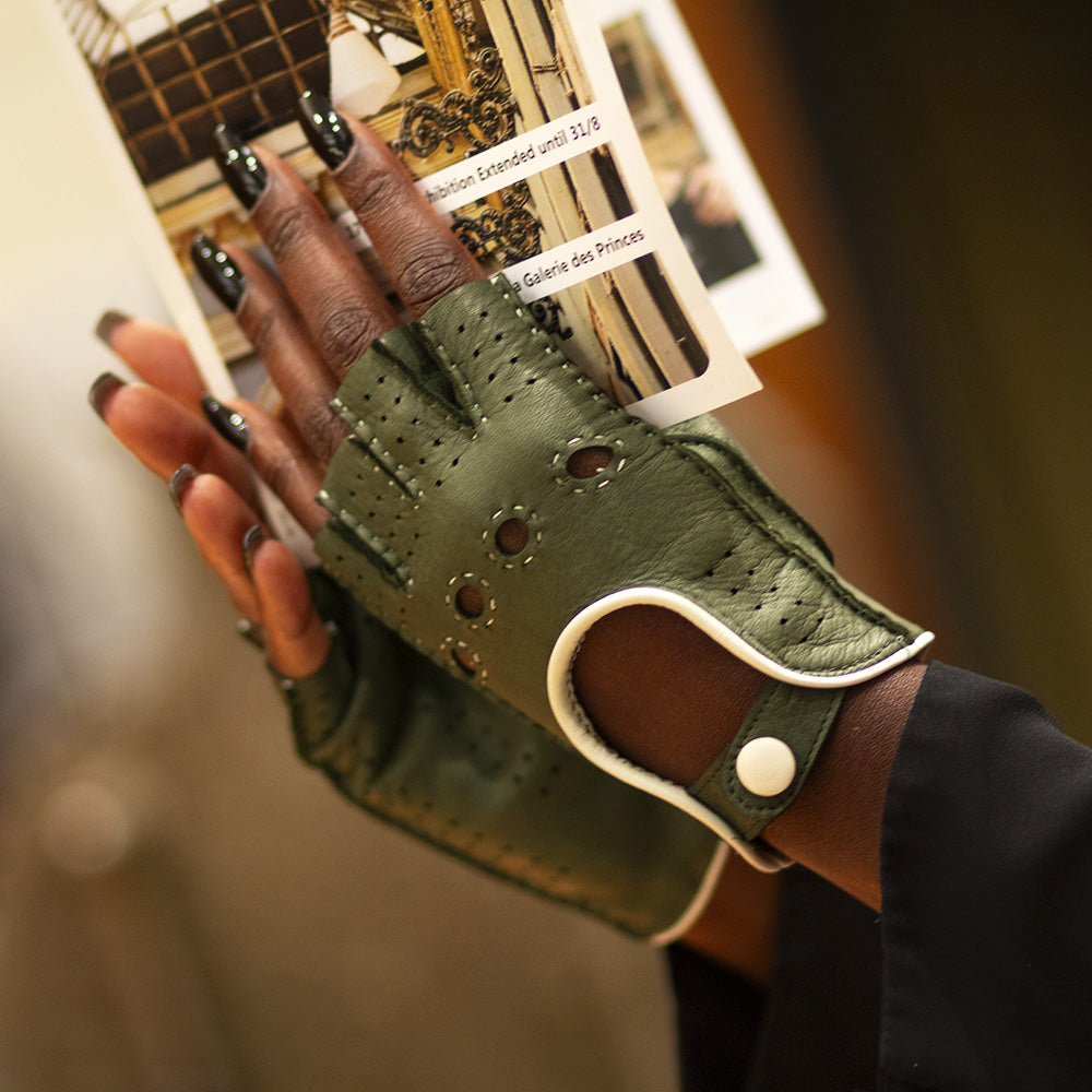 Deer Fingerless glove - Green