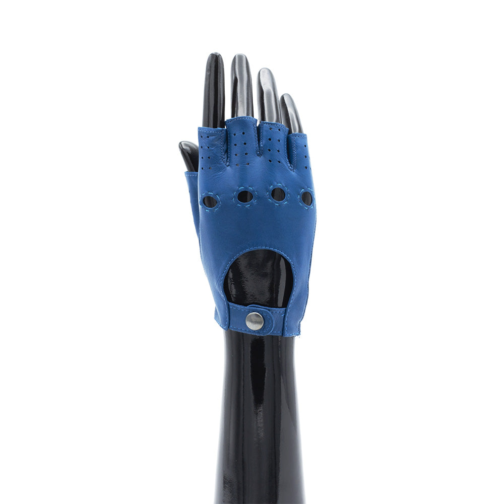 Fingerless ladie's glove - Blue