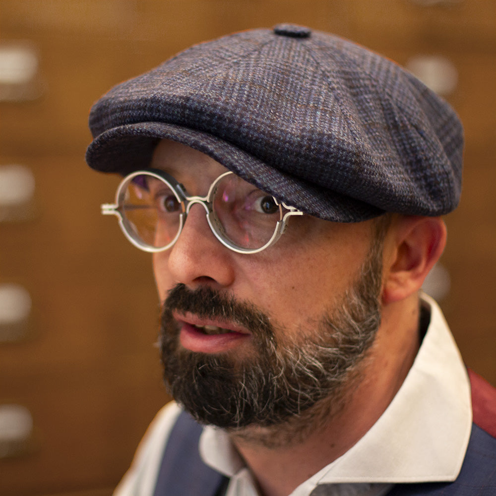 "Newsboy" Cap - Blue