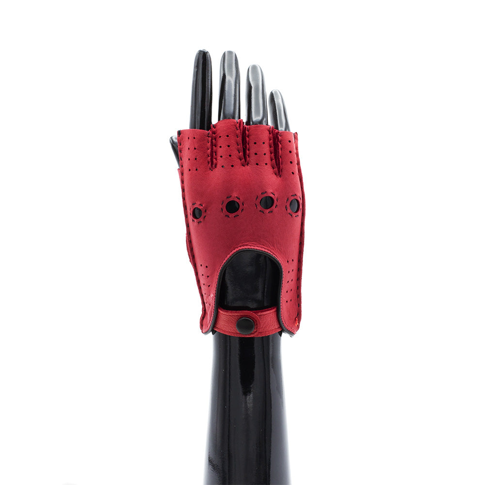 Deer Fingerless glove - Red