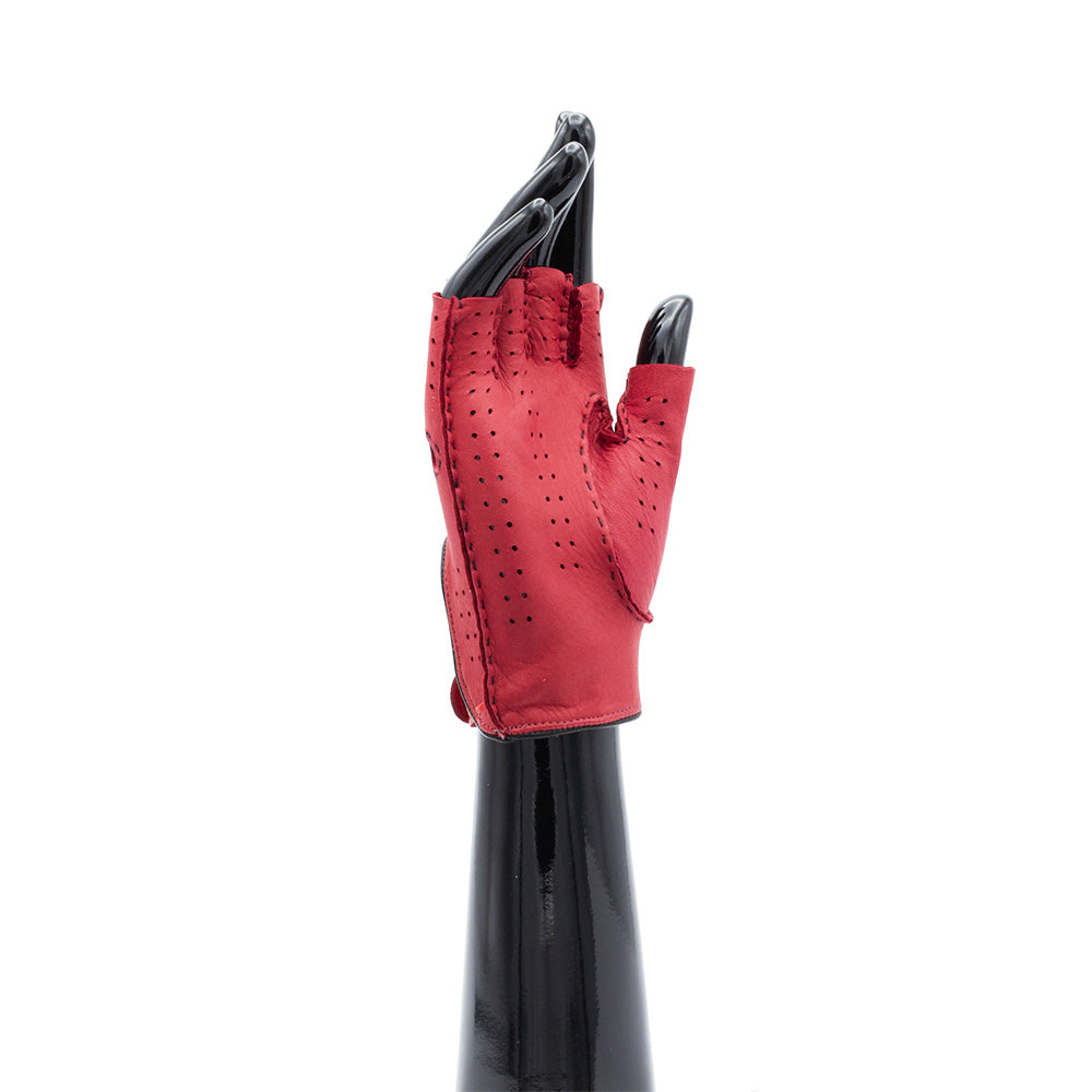 Deer Fingerless glove - Red
