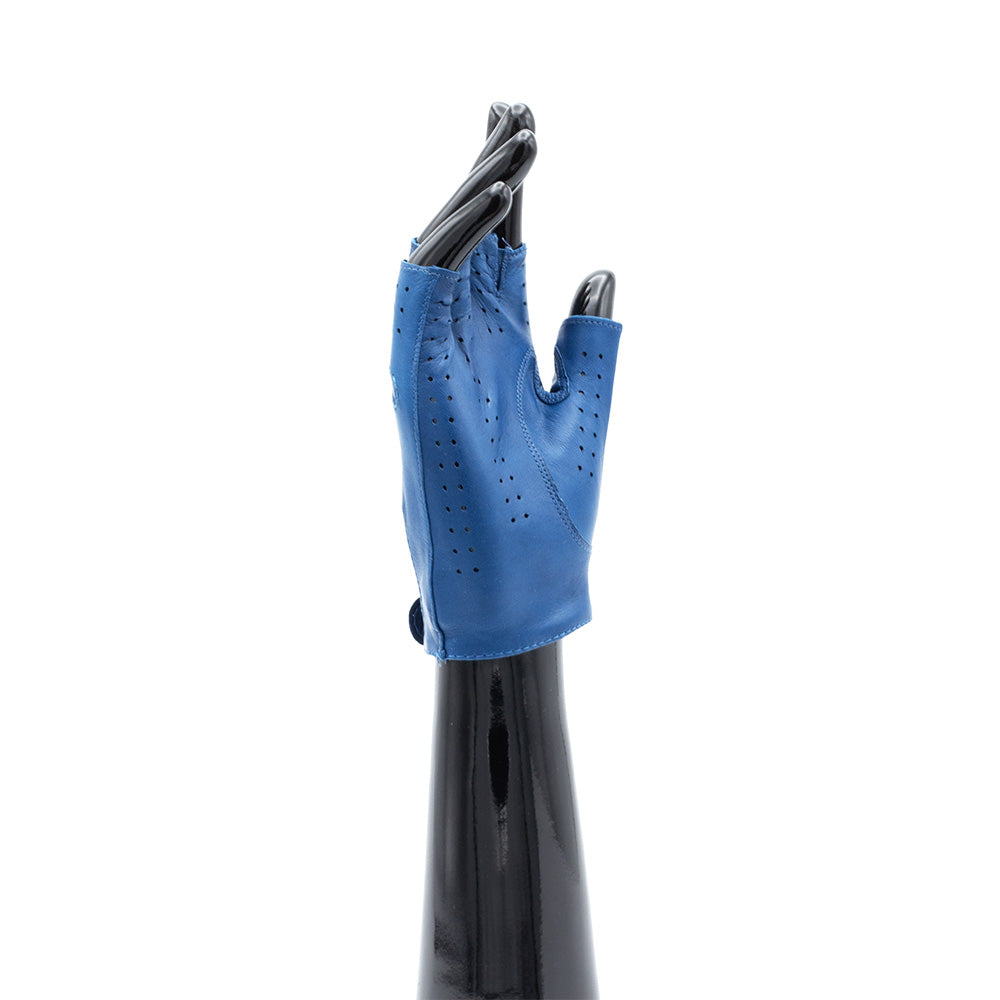 Fingerless ladie's glove - Blue