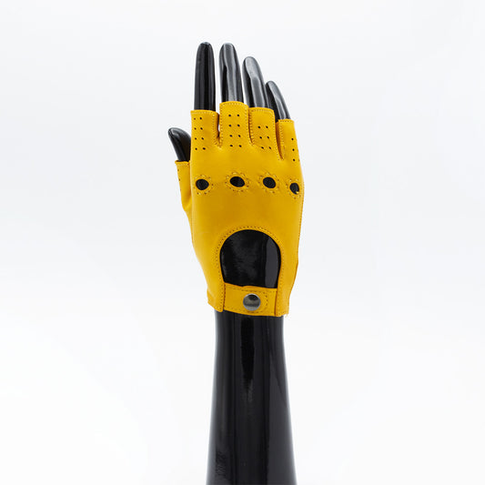 Fingerless ladie's glove - Yellow